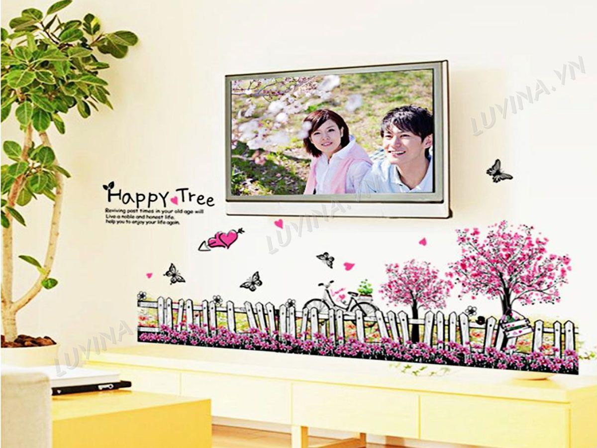 DECAL TRANG TRÍ RÀO TÌNH YÊU