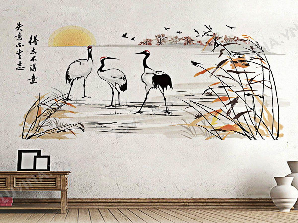 DECAL TRANG TRÍ ĐÀN CÒ