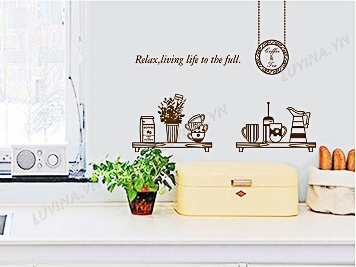 DECAL TRANG TRÍ ẤM ĐĨA BÁT NÂU