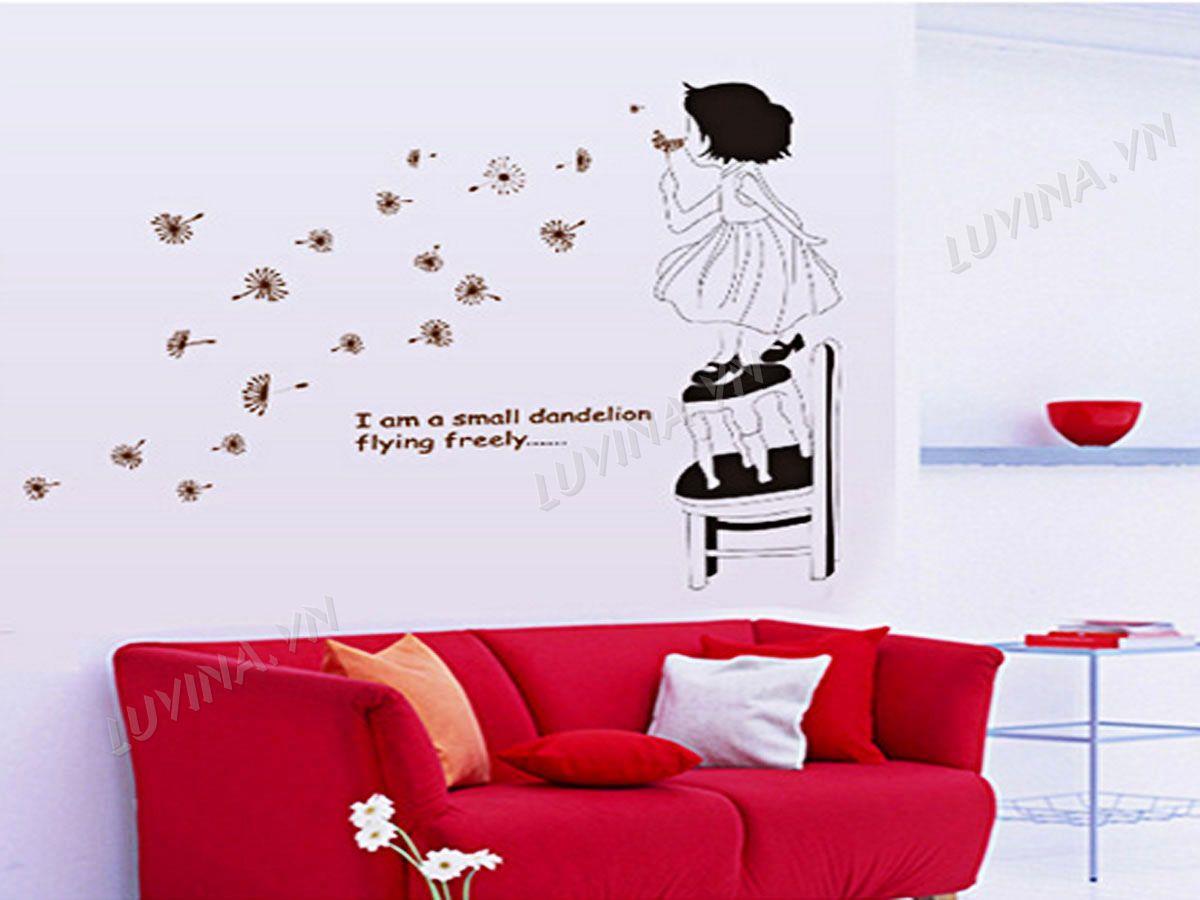 DECAL TRANG TRÍ BÉ THỔI BỒ CÔNG ANH