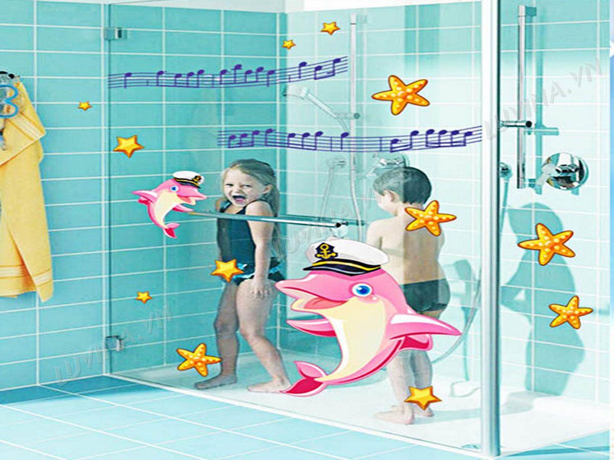 DECAL TRANG TRÍ CÁ HEO THỔI NHẠC