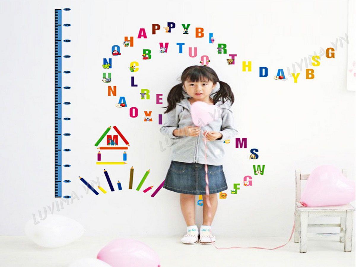 DECAL TRANG TRÍ THƯỚC CHỮ