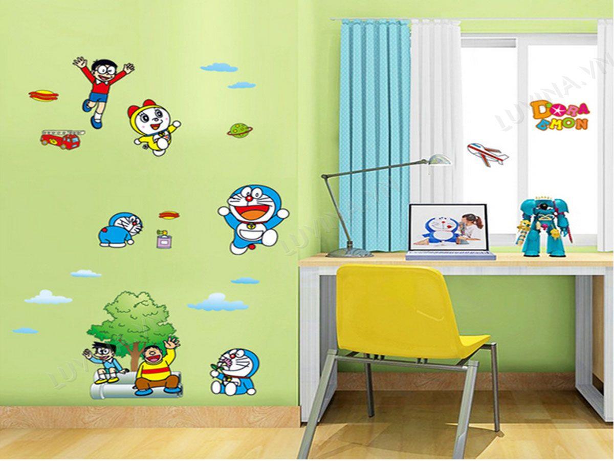 DECAL TRANG TRÍ ĐÔ RÊ MON VÀ NHỮNG NGƯỜI BẠN