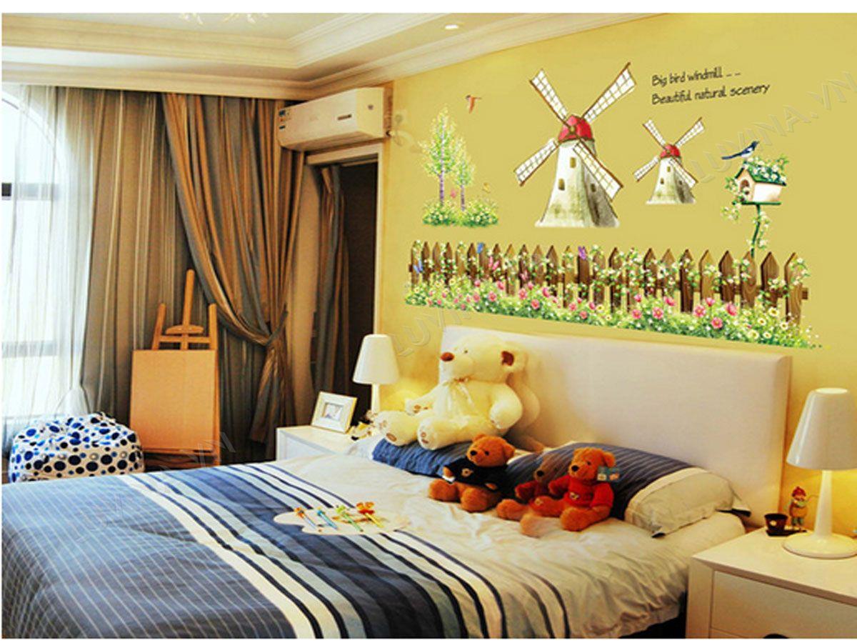 DECAL TRANG TRÍ CỐI XAY GIÓ