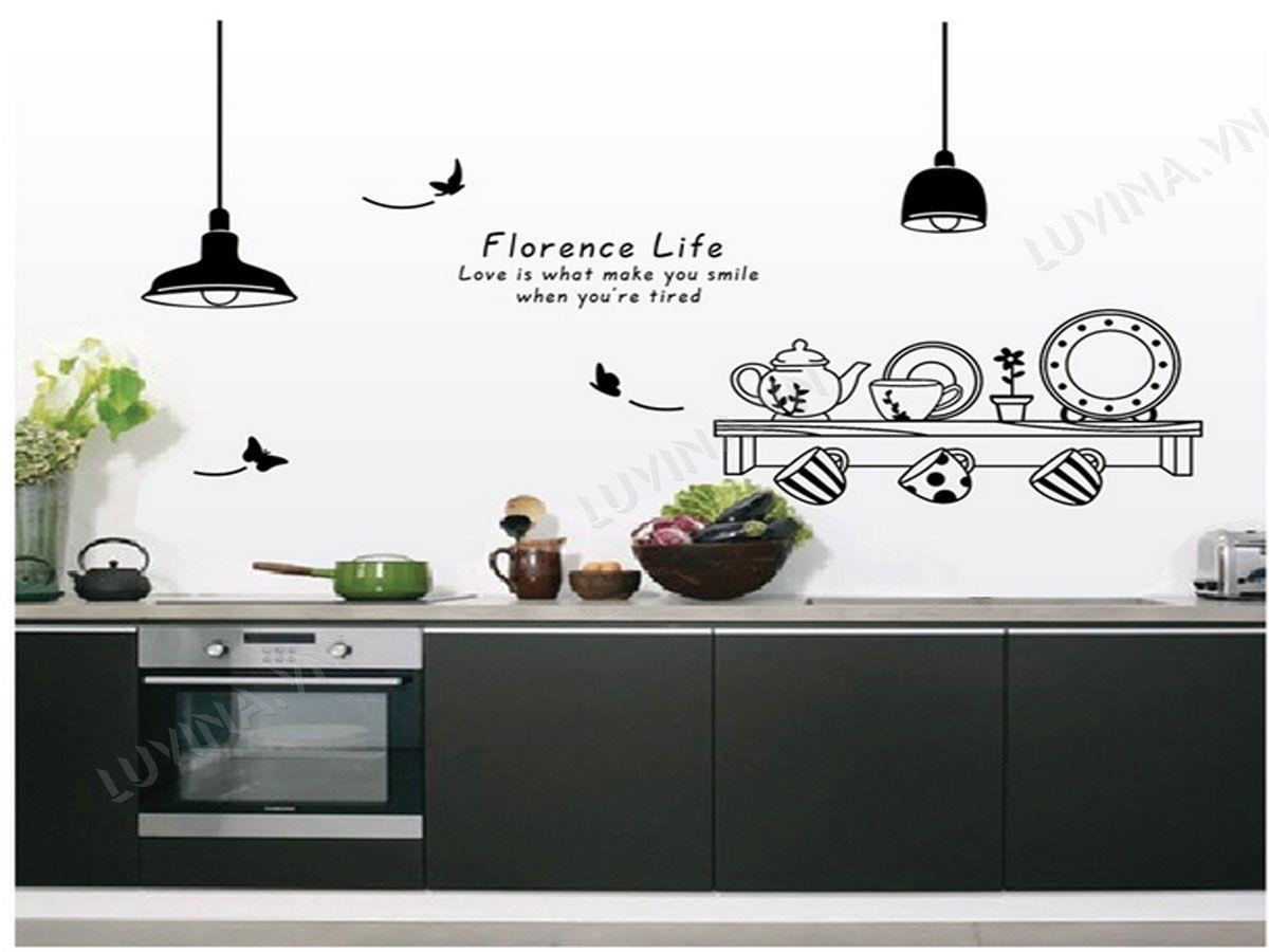 DECAL TRANG TRÍ KỆ BẾP