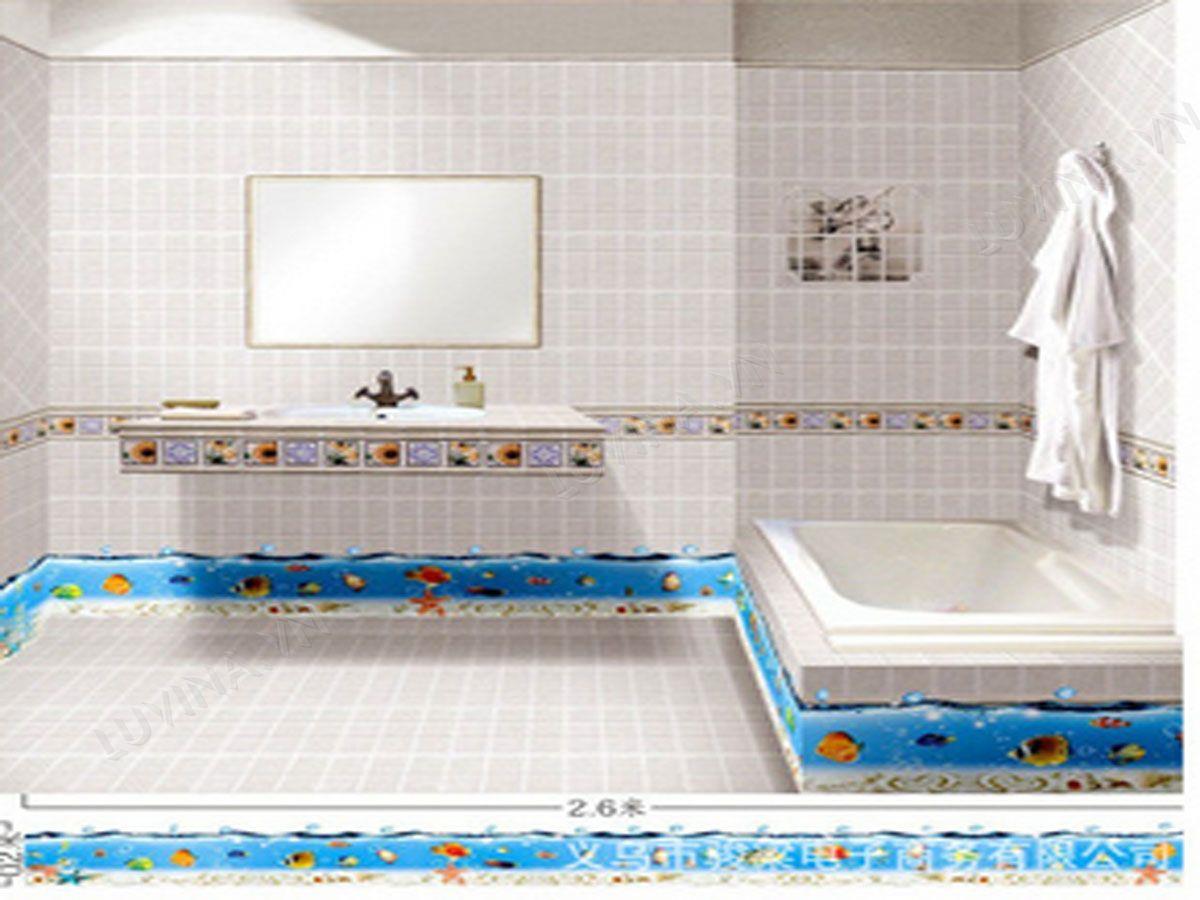 DECAL TRANG TRÍ CHÂN TƯỜNG CÁ