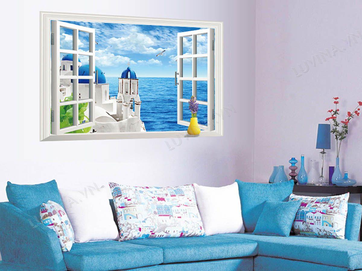 DECAL TRANG TRÍ CỬA SỔ BIỂN