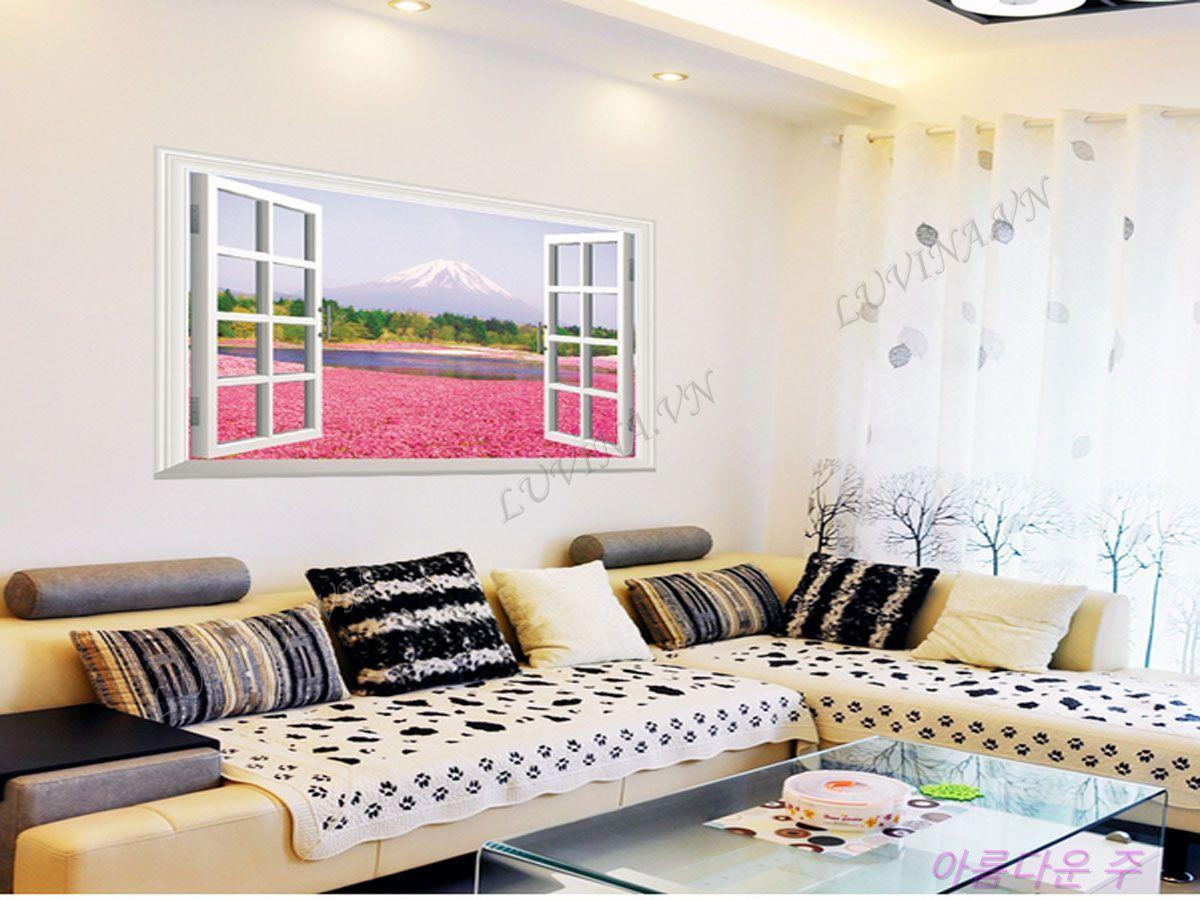 DECAL TRANG TRÍ CỬA SỔ NÚI PHÚ SỸ