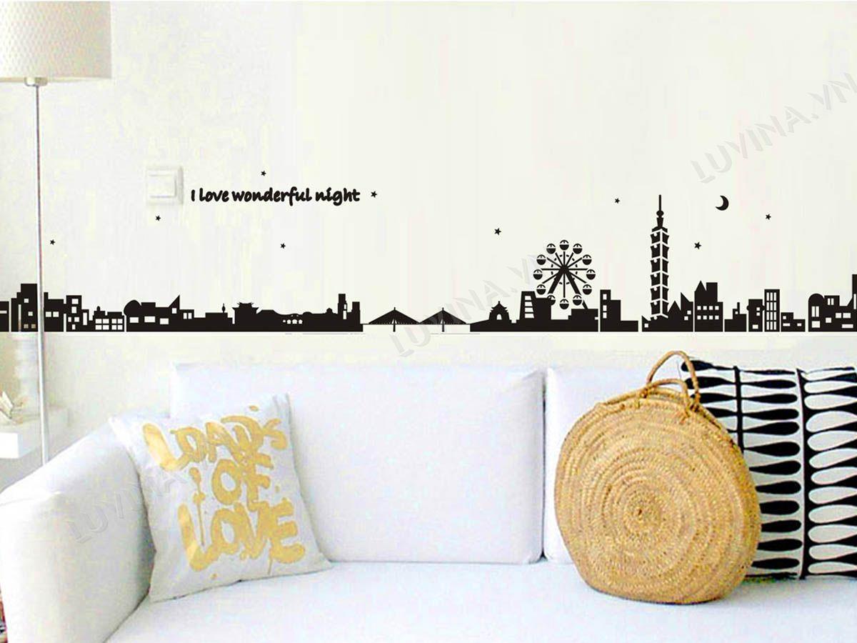 DECAL TRANG TRÍ THÀNH PHỐ ĐEN