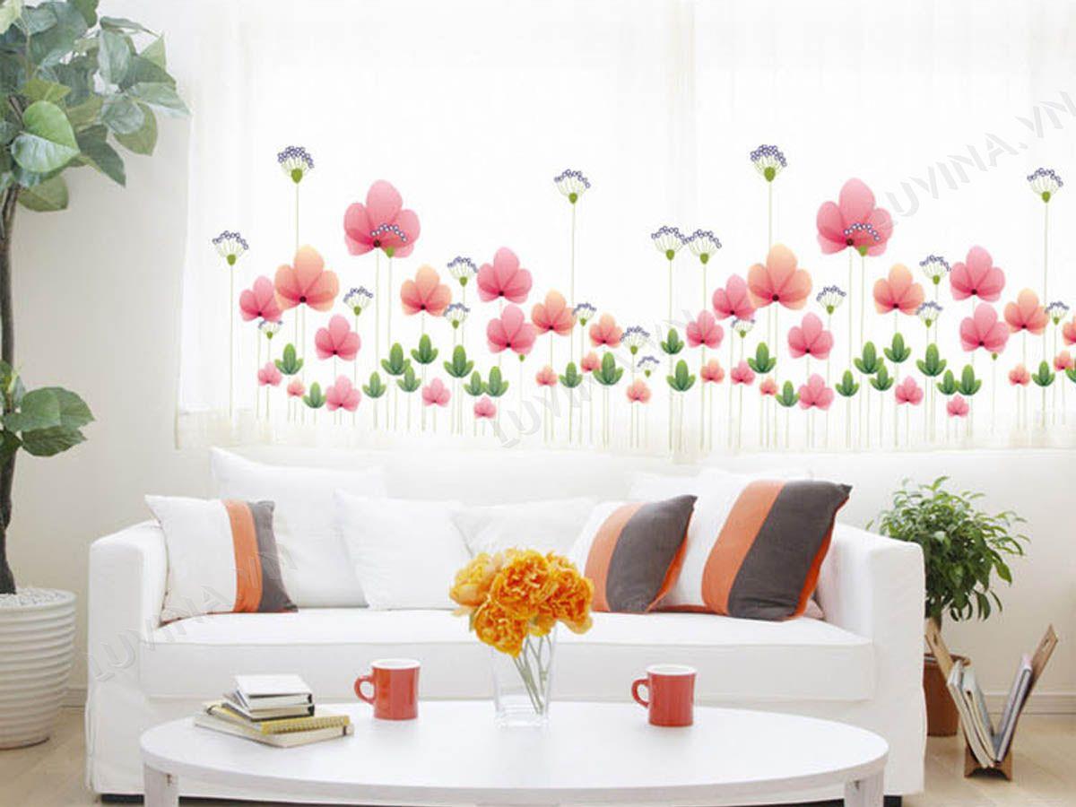 DECAL TRANG TRÍ HOA GIAI NHÂN