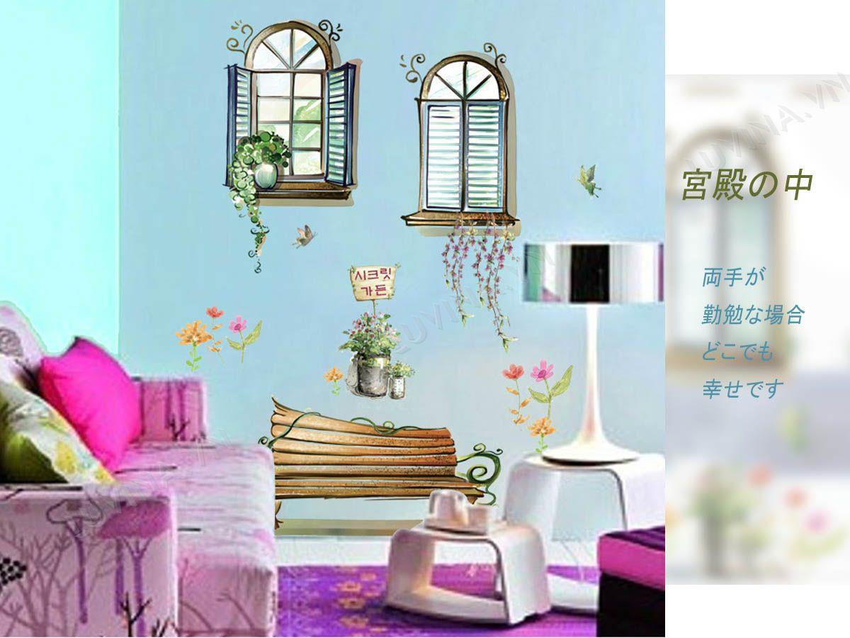 DECAL TRANG TRÍ SONG CỬA SỔ