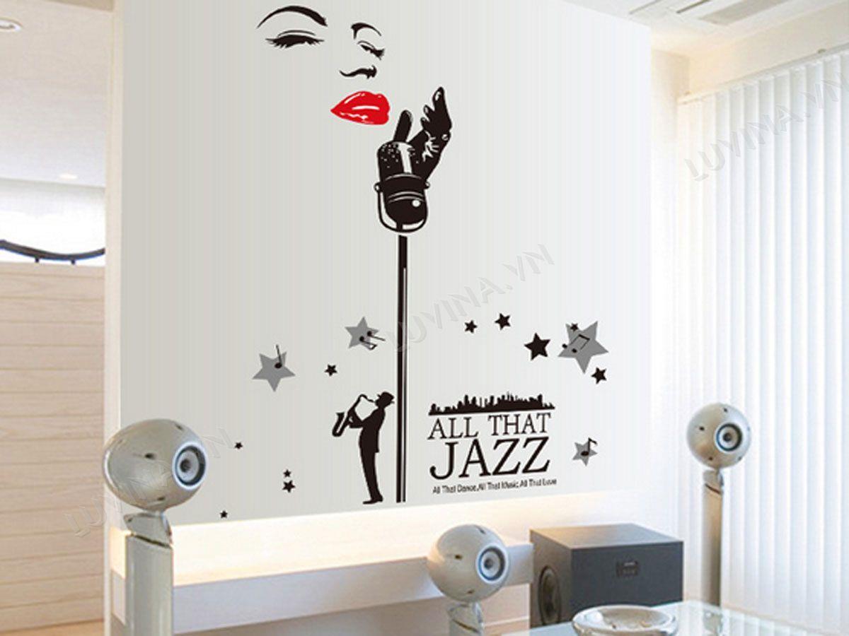 DECAL TRANG TRÍ NHẠC JAZZ