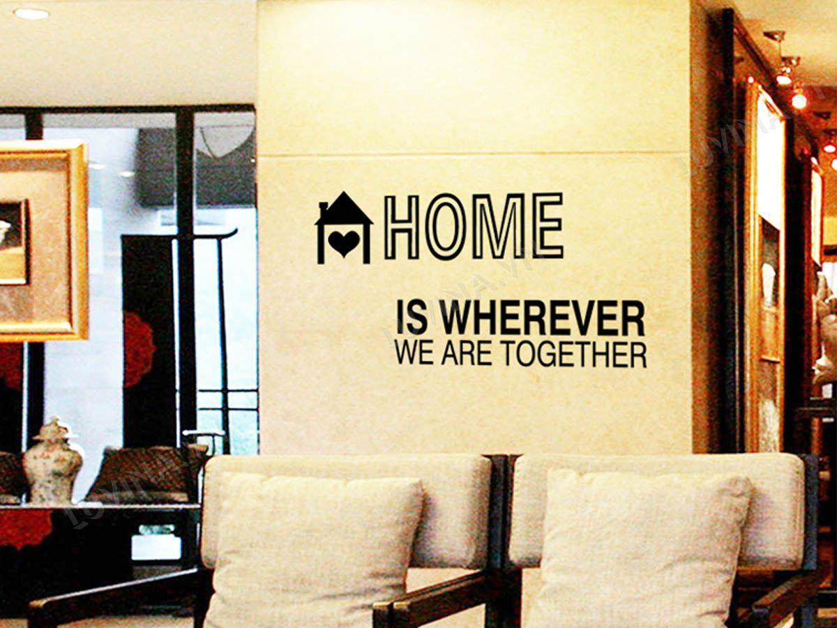 DECAL TRANG TRÍ CHỮ HOME