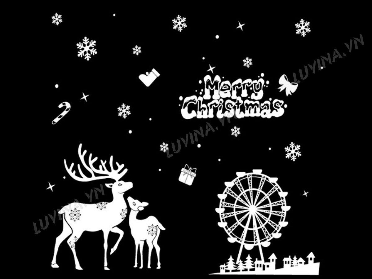 DECAL TRANG TRÍ HƯƠU TRẮNG