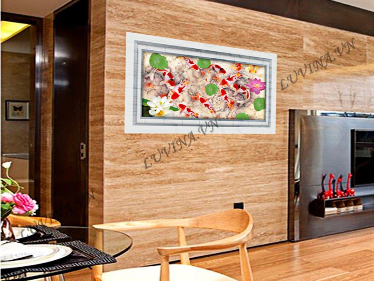 DECAL TRANG TRÍ HỒ CÁ HỒNG