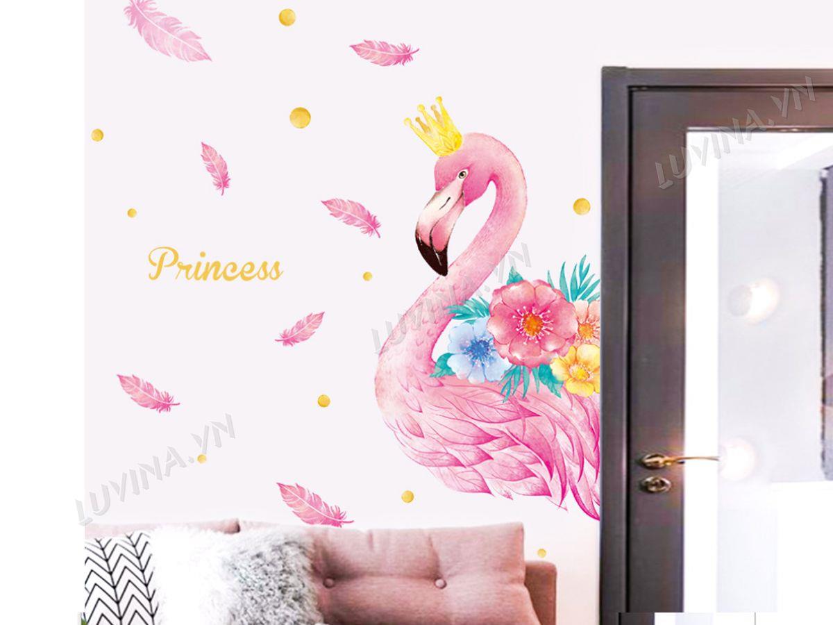 DECAL HẠC HOA HỒNG