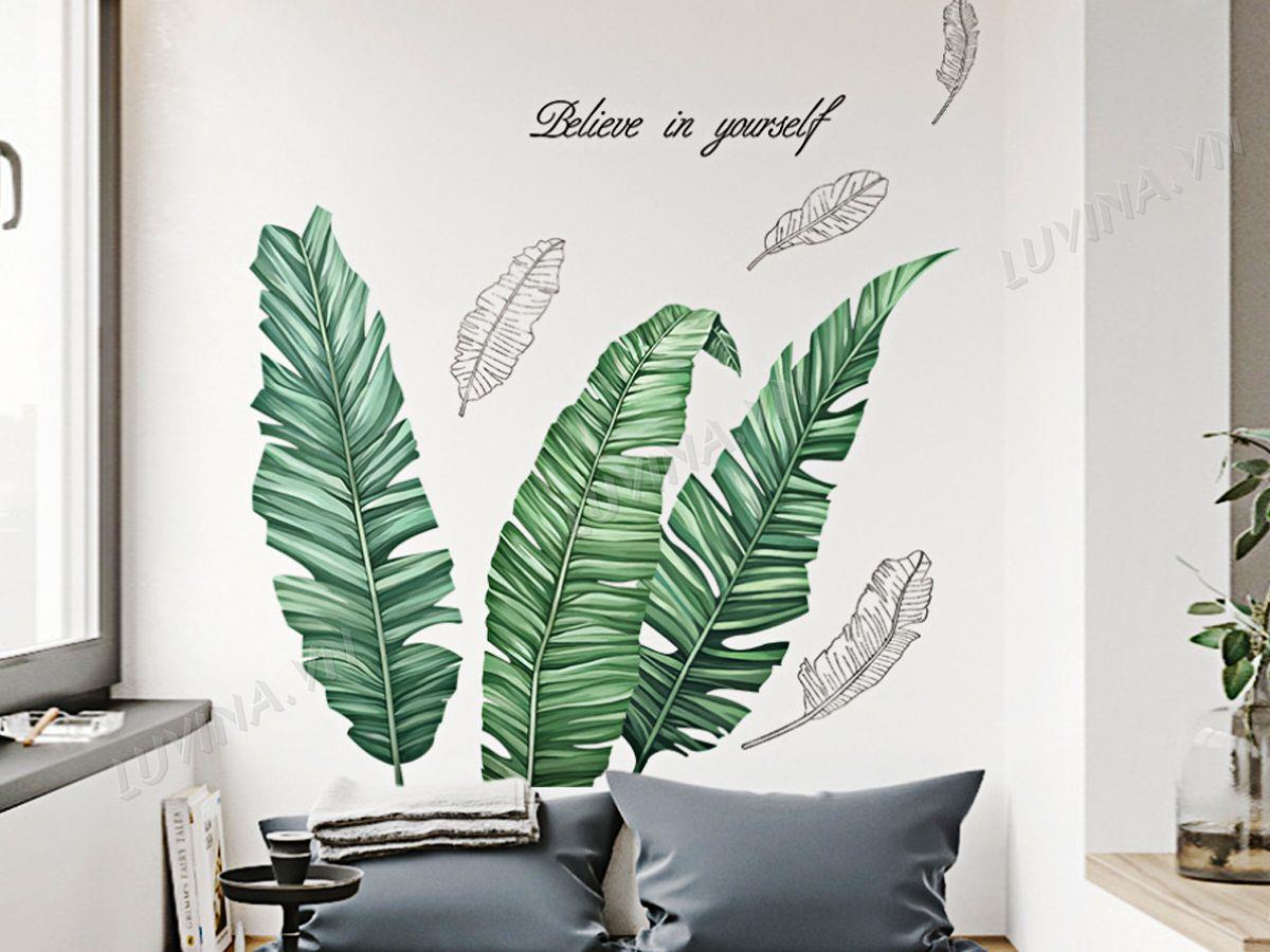 DECAL BA LÁ CHUỐI