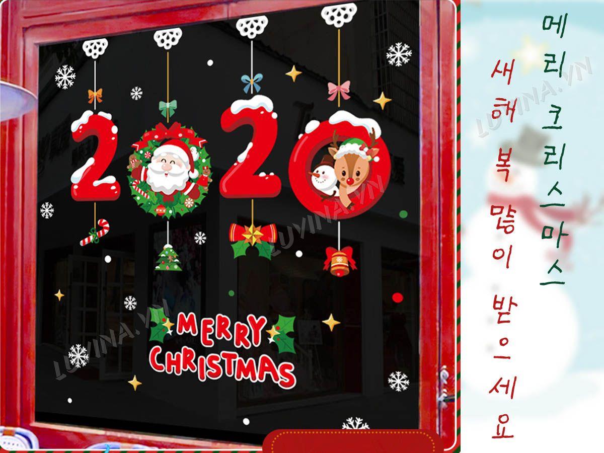 DECAL TRANG TRÍ NOEN- CHỮ 2020