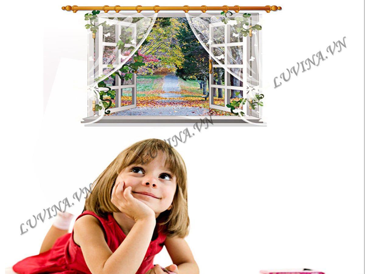 DECAL TRANG TRÍ CỬA SỔ CON ĐƯỜNG
