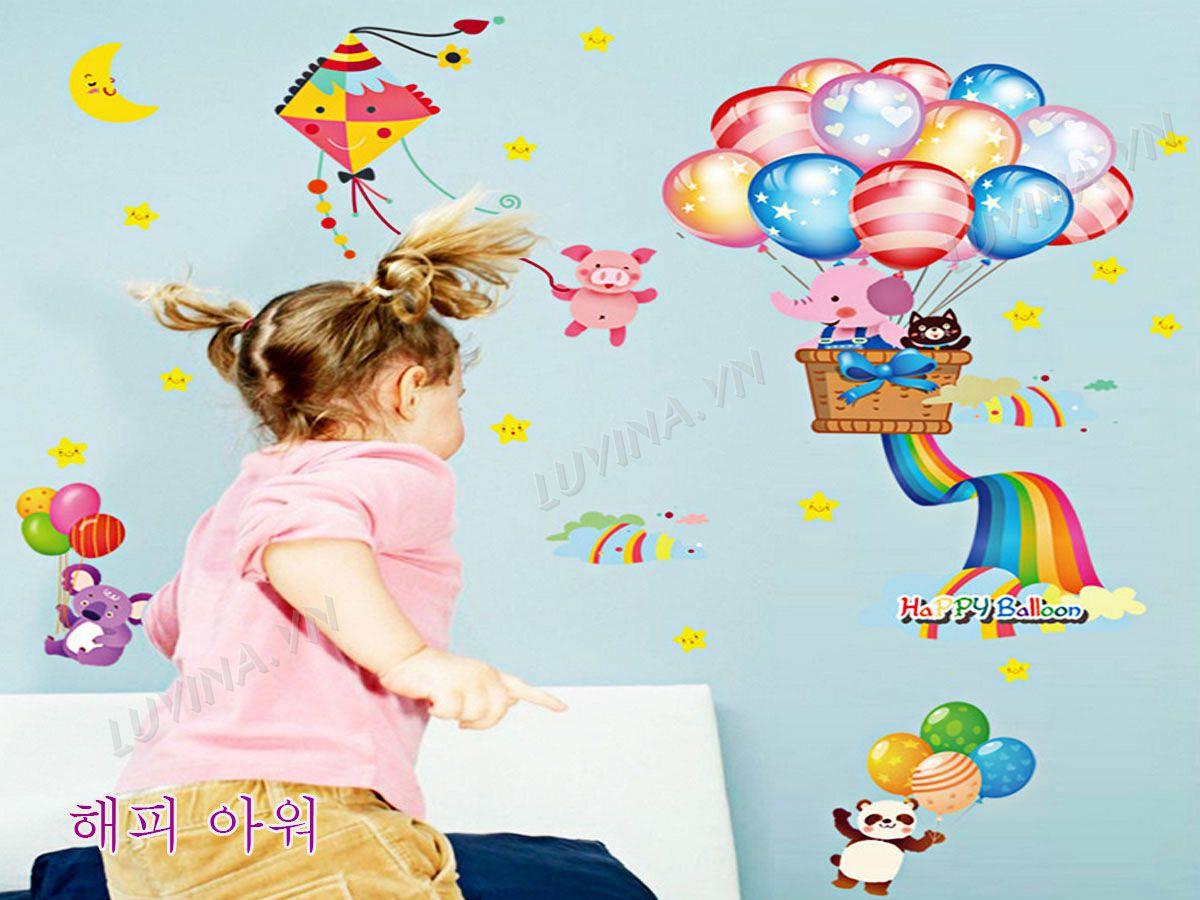 DECAL TRANG TRÍ KHINH KHÍ CẦU BÓNG BAY
