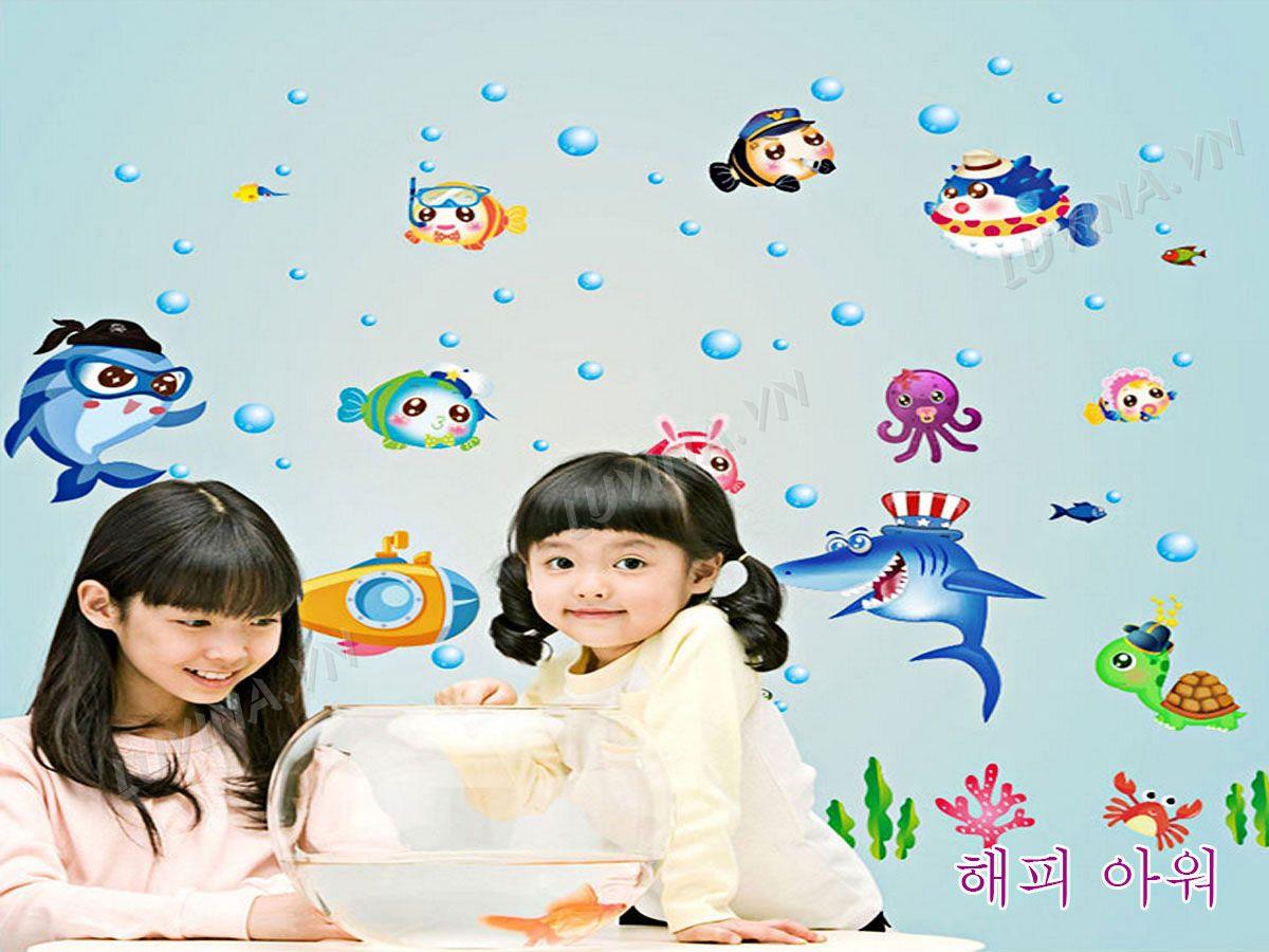 DECAL TRANG TRÍ CÁ ĐỘI VƯƠNG MIỆN