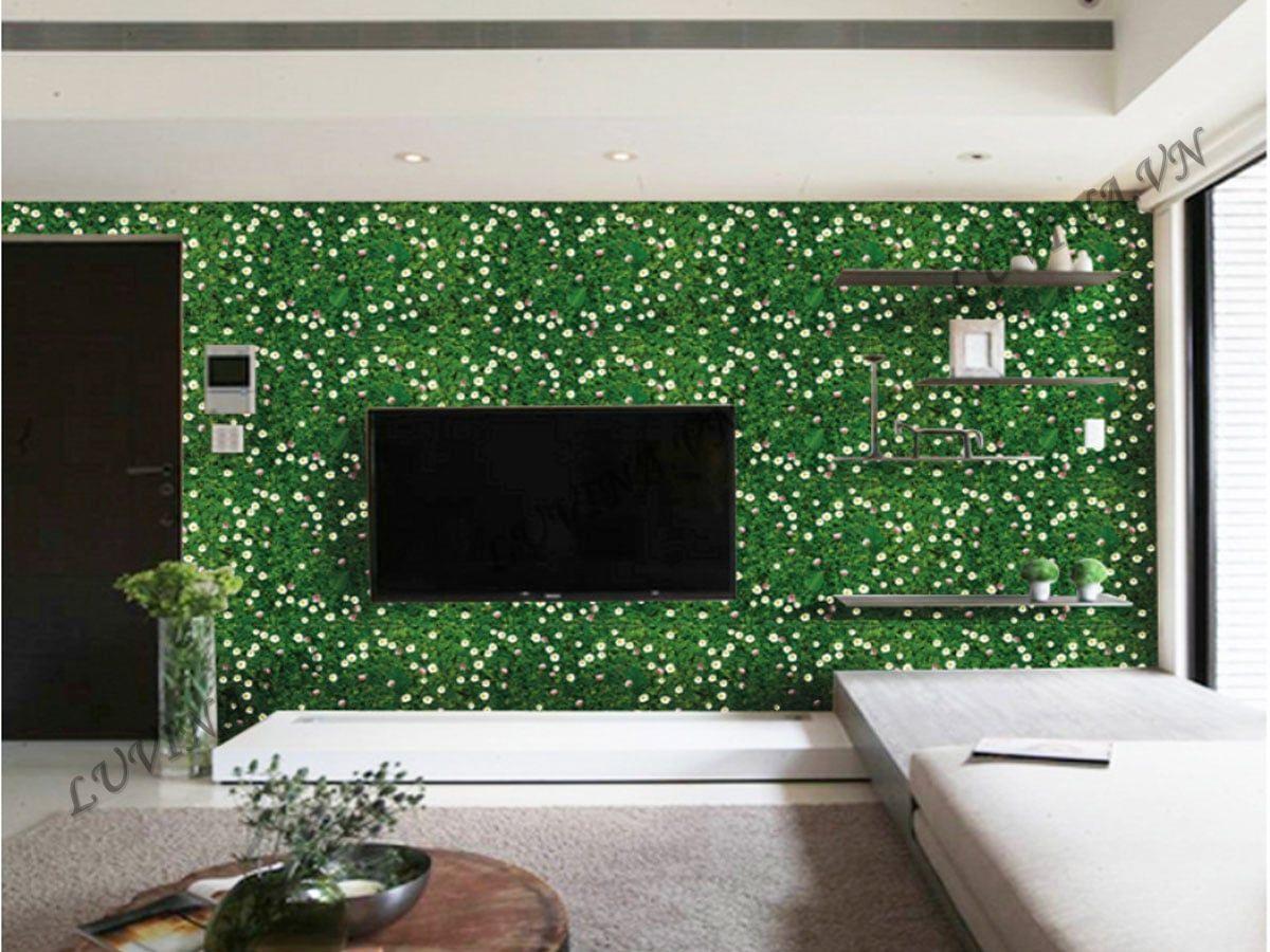 DECAL TRANG TRÍ THẢM CỎ HOA