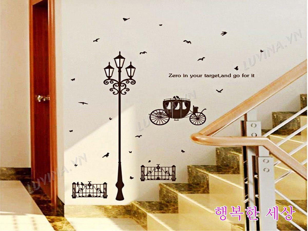 DECAL TRANG TRÍ CỘT ĐÈN XE KÉO