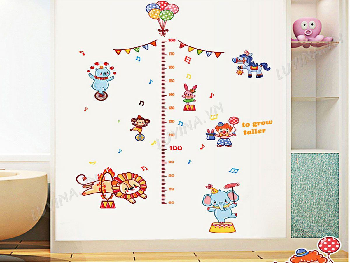 DECAL TRANG TRÍ THƯỚC ĐO ĐOÀN XIẾC