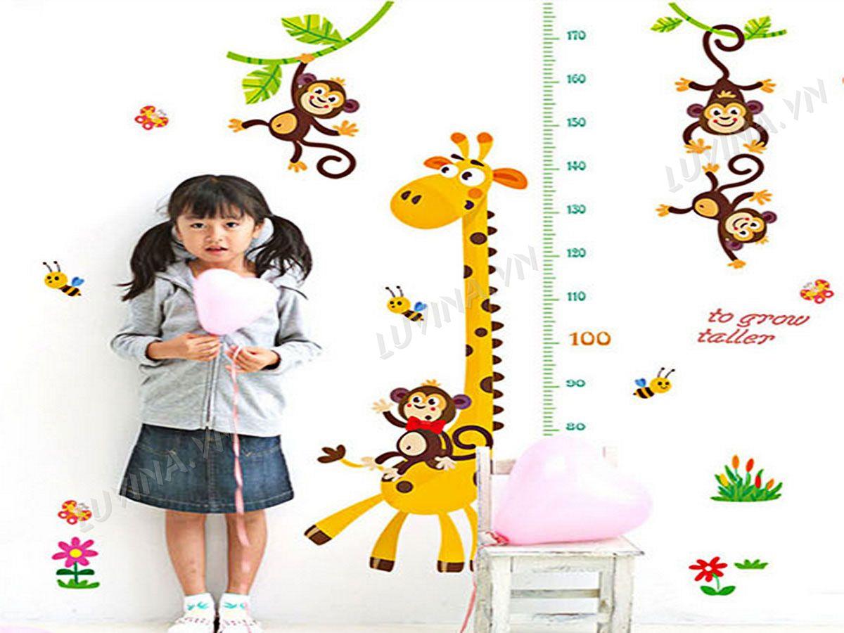 DECAL TRANG TRÍ THƯỚC ĐO KHỈ