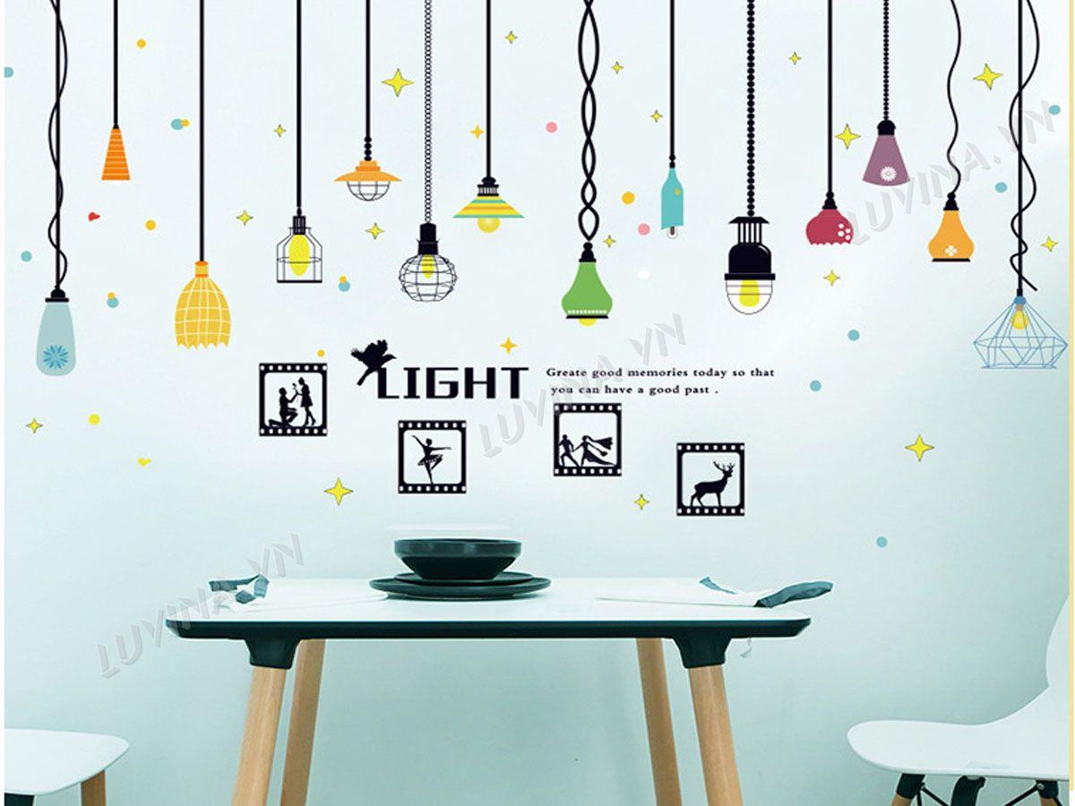 DECAL TRANG TRÍ ĐÈN LIGHT KHUNG ẢNH