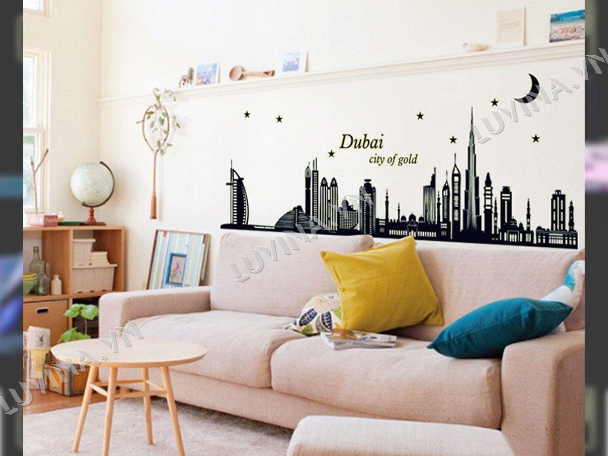 DECAL TRANG TRÍ DẠ QUANG THÀNH PHỐ DUBAI