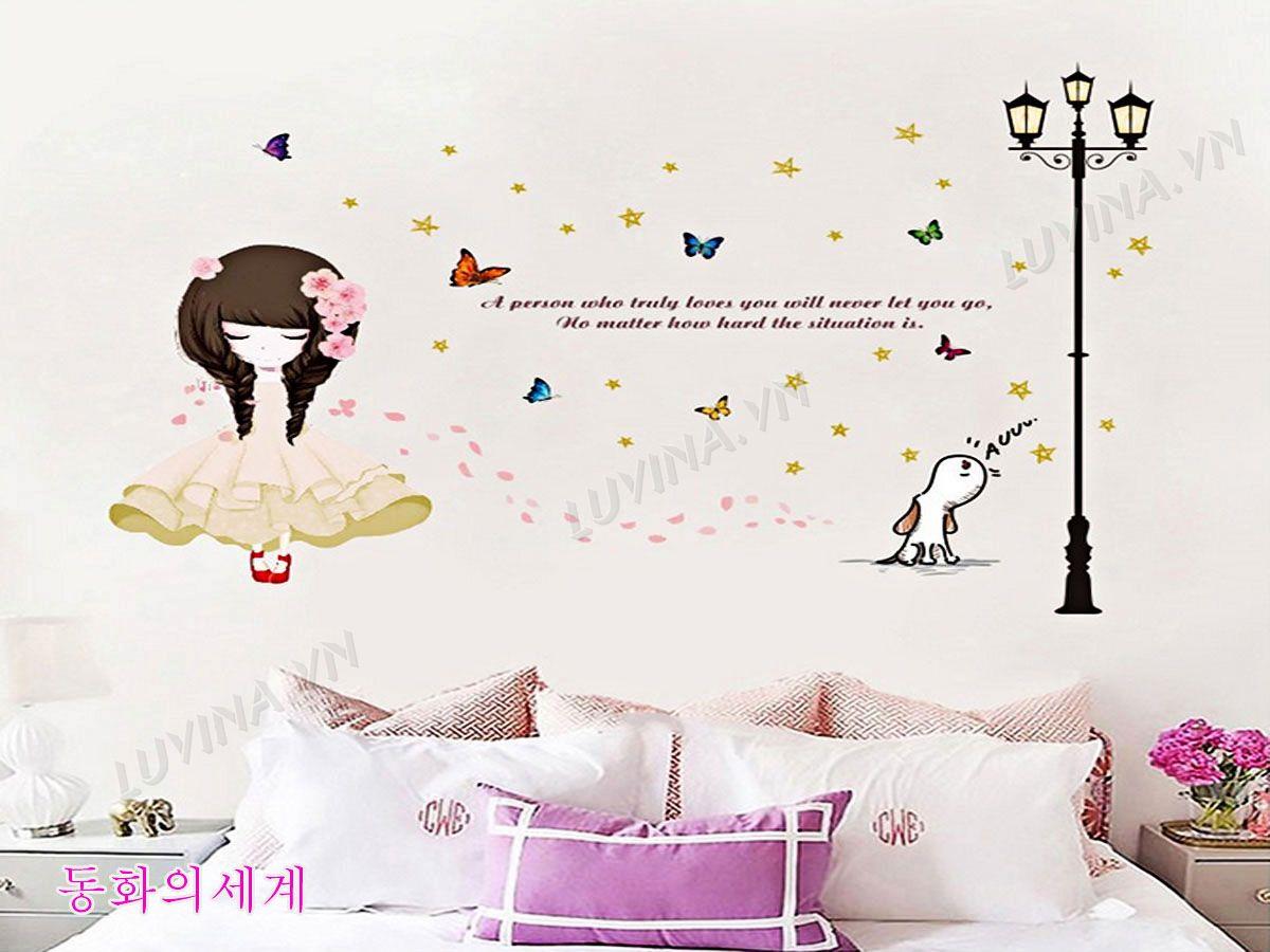 DECAL TRANG TRÍ BÚP BÊ VÁY TRẮNG