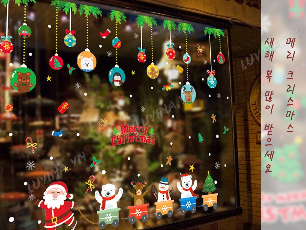 DECAL TRANG TRÍ ÔNG GIÀ NOEN KÉO XE TUẦN LỘC