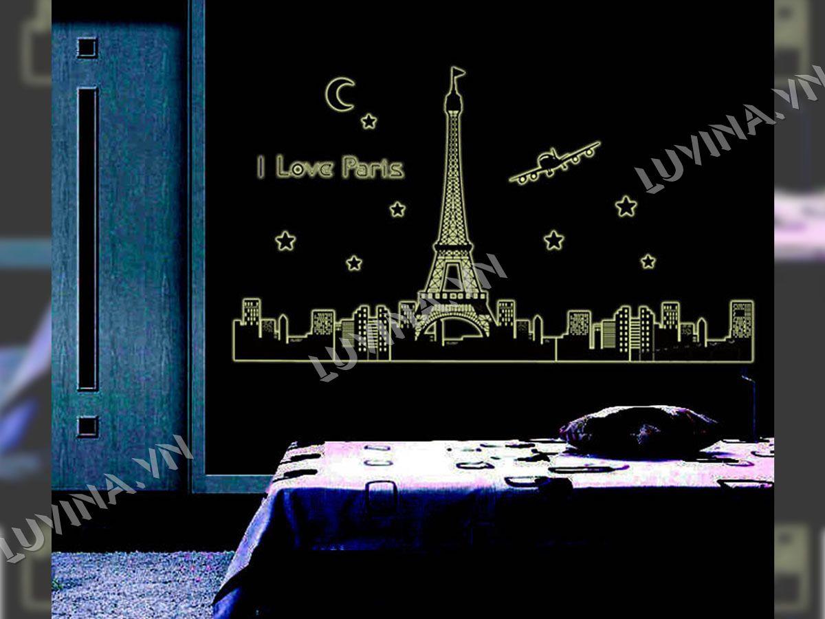 DECAL TRANG TRÍ DẠ QUANG THÀNH PHỐ PARI