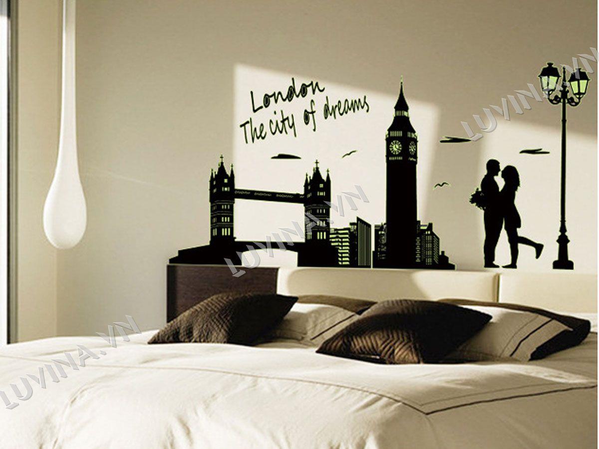 DECAL TRANG TRÍ DẠ QUANG THÀNH PHỐ LONDON