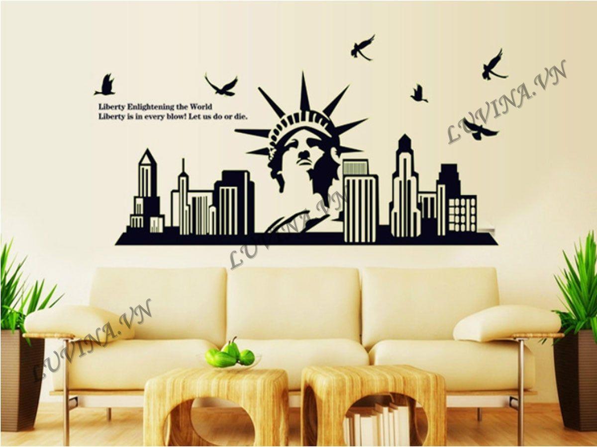 DECAL TRANG TRÍ DẠ QUANG THÀNH PHỐ NEW YORK