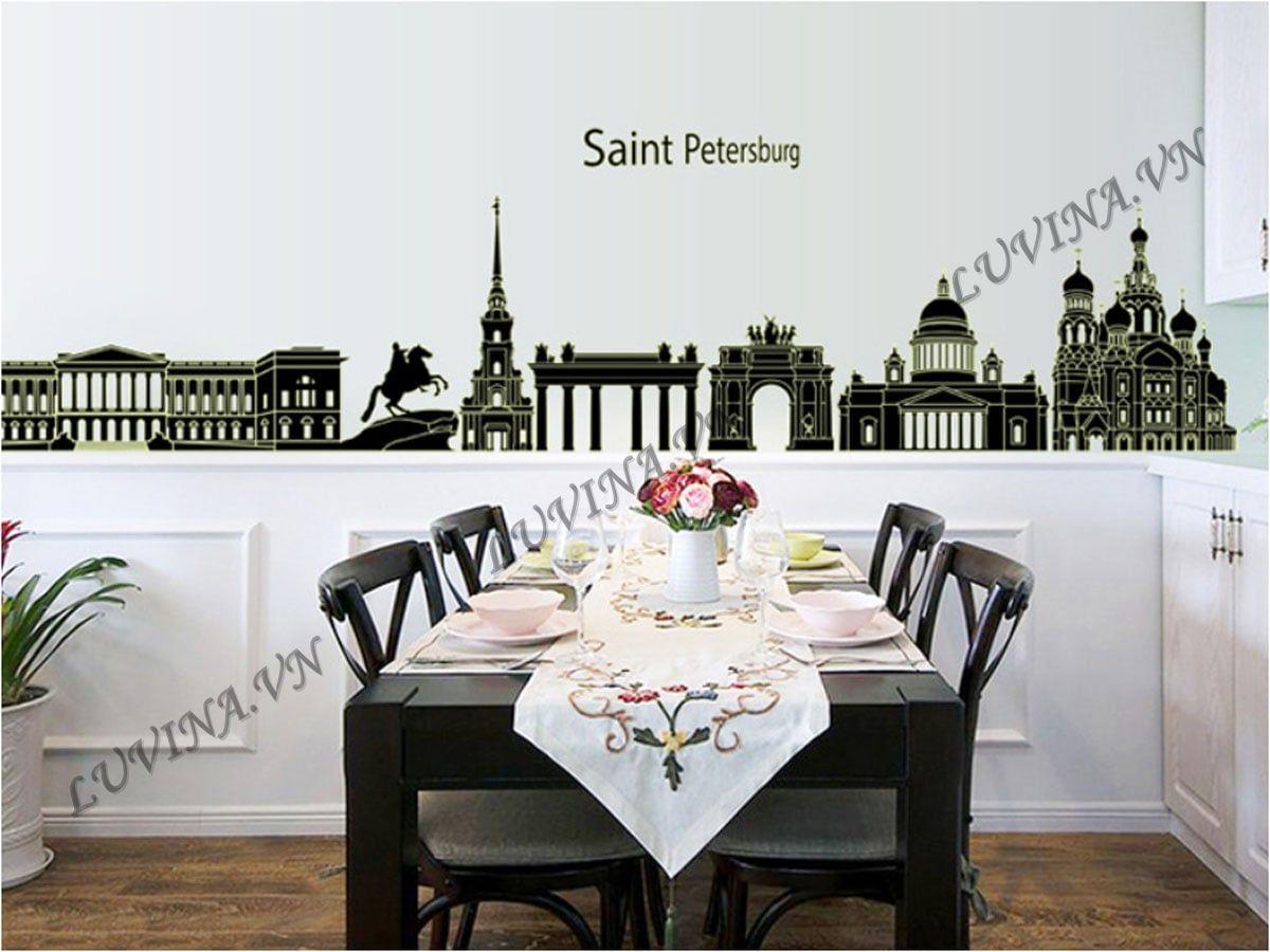 DECAL TRANG TRÍ DẠ QUANG THÀNH PHỐ XANH PECTPUA