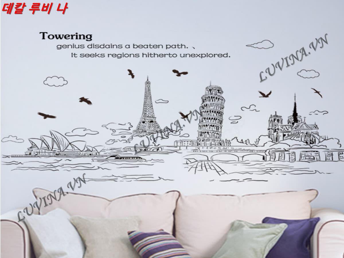 DECAL TRANG TRÍ THÀNH PHỐ TOWERING