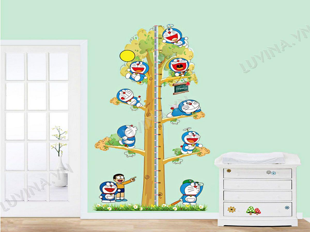 DECAL TRANG TRÍ THƯỚC ĐO ĐÔ RÊ MON