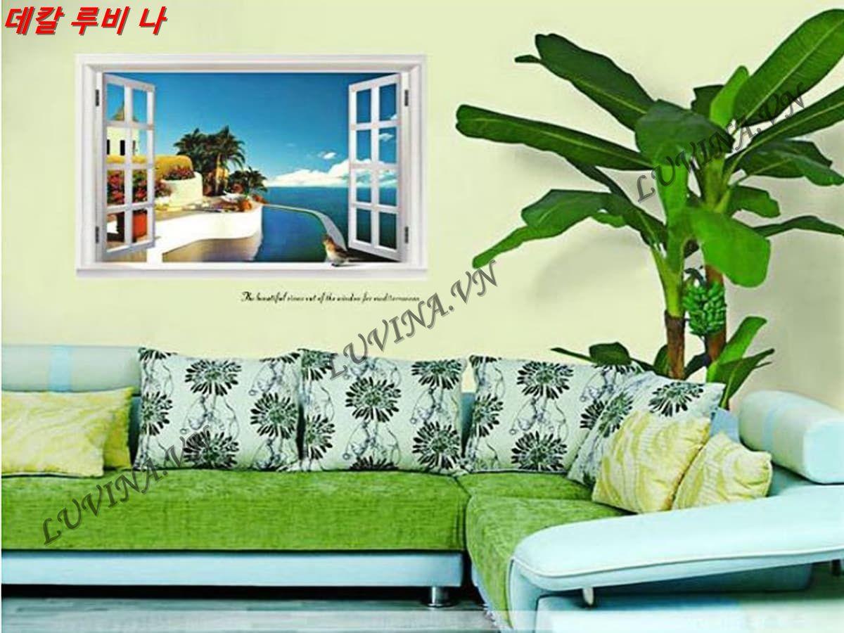DECAL TRANG TRÍ CỬA SỔ BIỂN