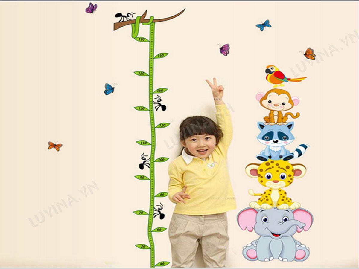 DECAL TRANG TRÍ THƯỚC THÚ XINH