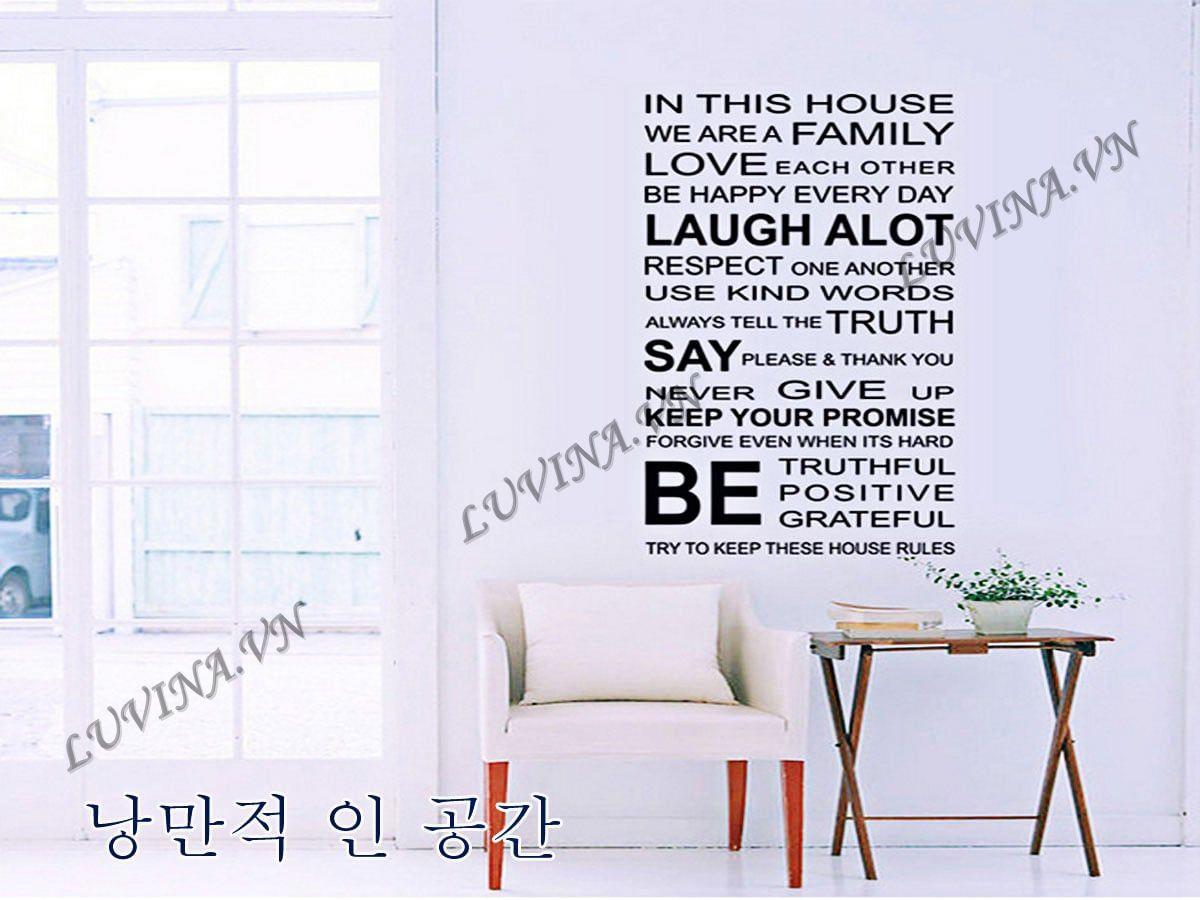 DECAL TRANG TRÍ CHỮ ĐEN