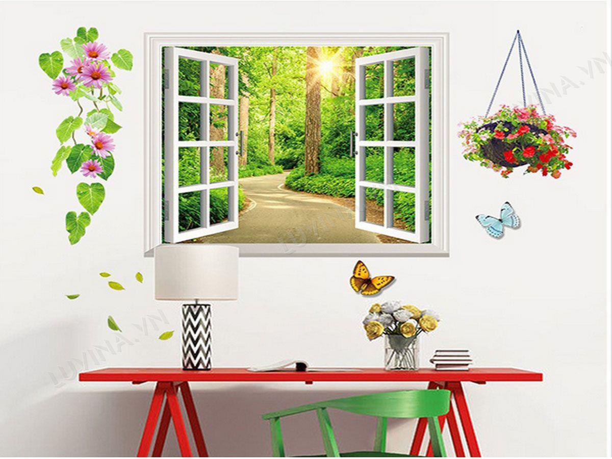 DECAL TRANG TRÍ CỬA SỔ ÁNH NẮNG