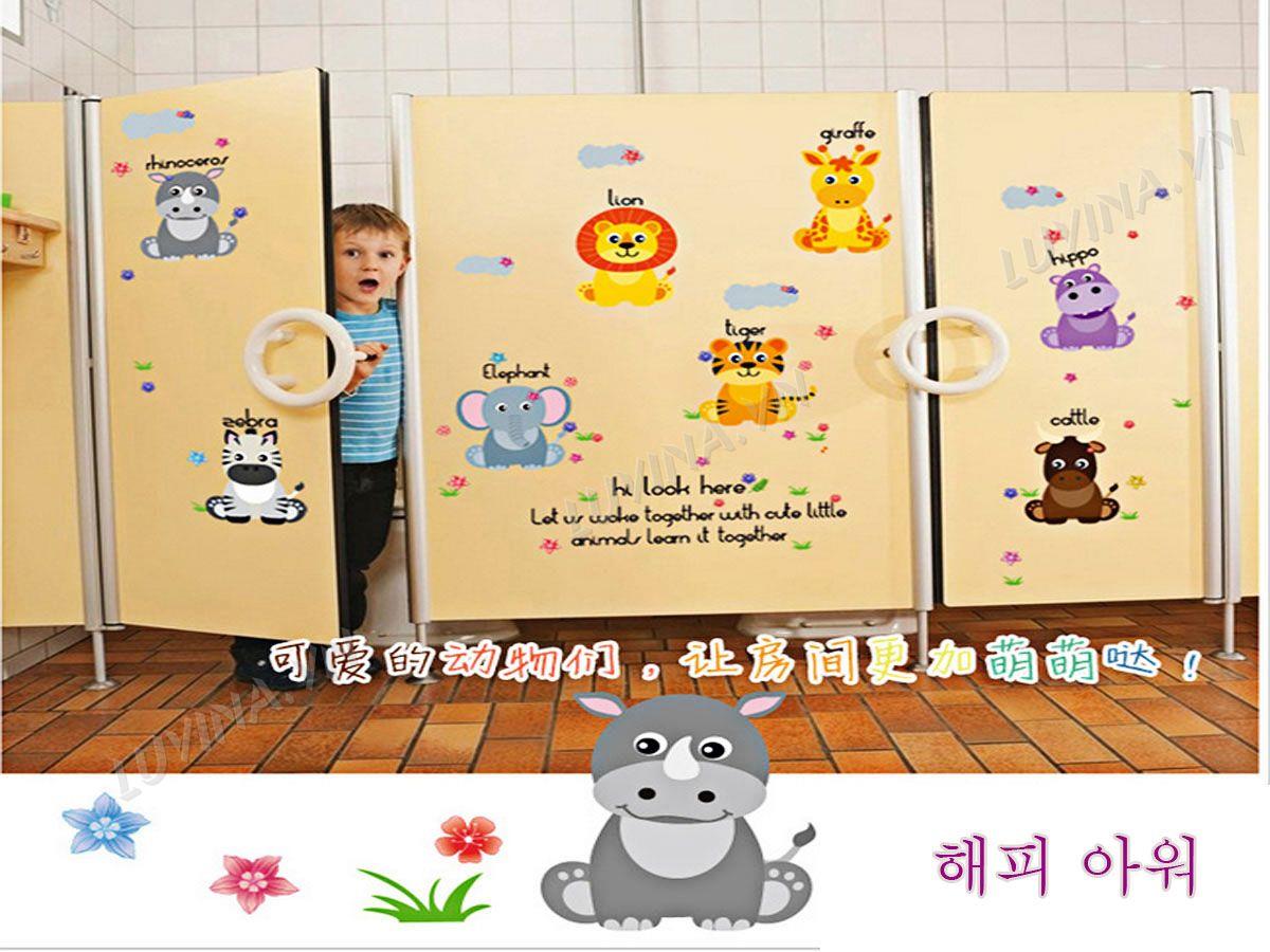 DECAL TRANG TRÍ THÚ TIẾNG ANH