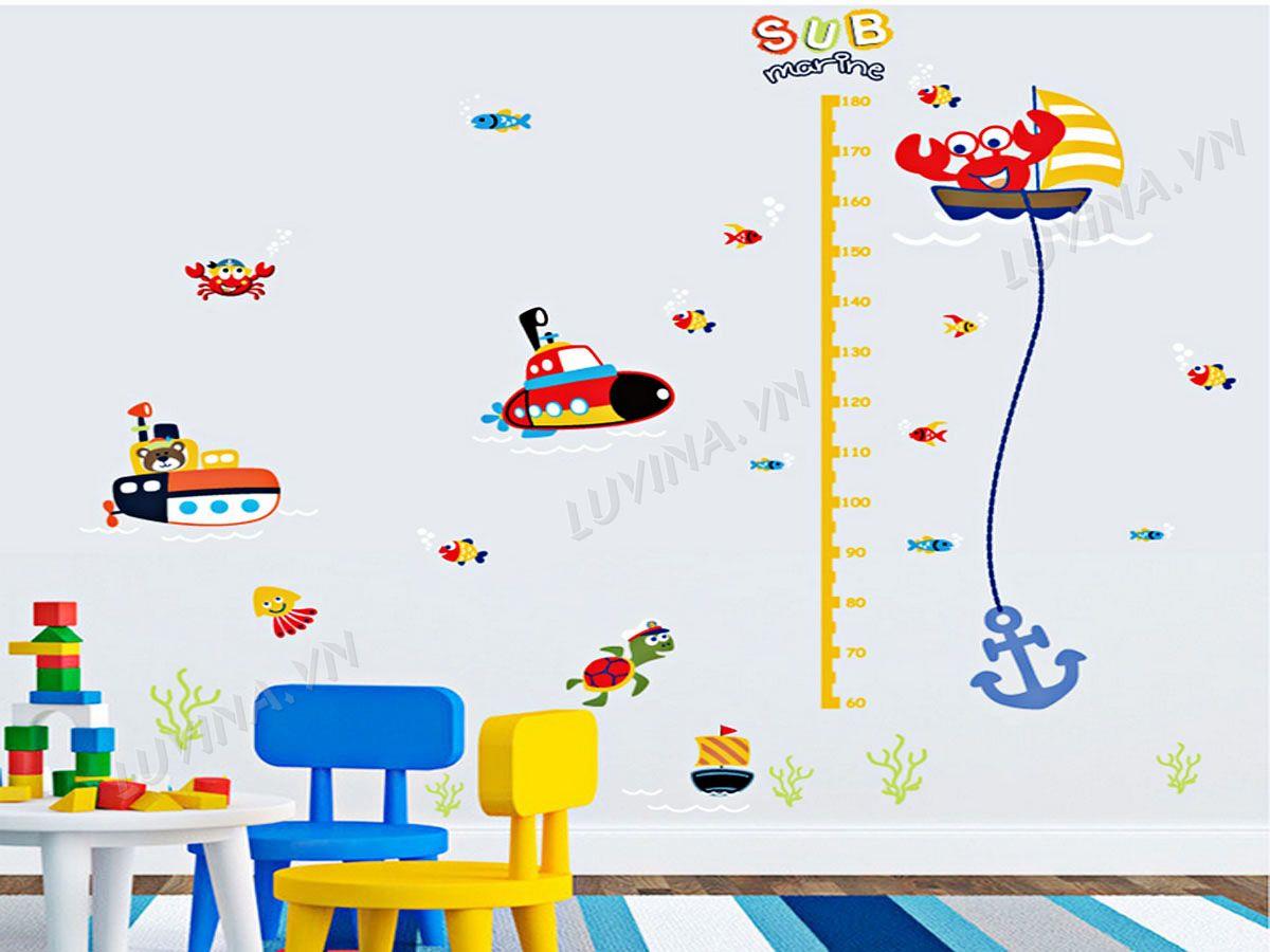 DECAL TRANG TRÍ THƯỚC CUA CÀNG TO