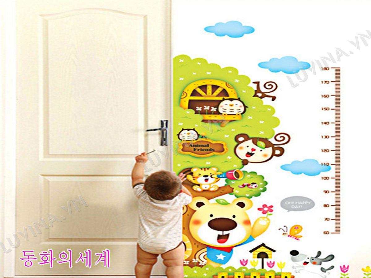 DECAL TRANG TRÍ THƯỚC CÂY TÁN TRÒN