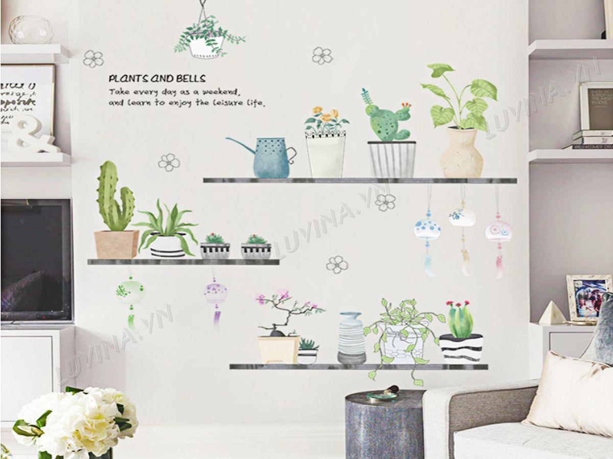 DECAL TRANG TRÍ CHẬU XƯƠNG RỒNG