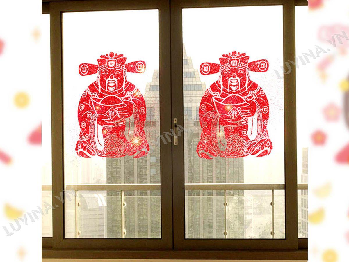DECAL TRANG TRÍ TẾT 1 ÔNG THẦN TÀI