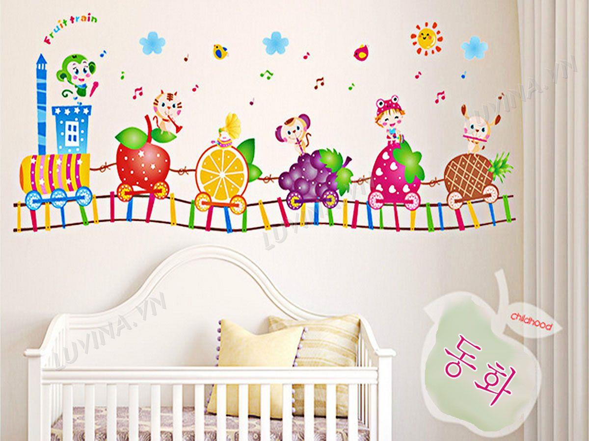 DECAL TRANG TRÍ ĐOÀN TÀU HOA QUẢ