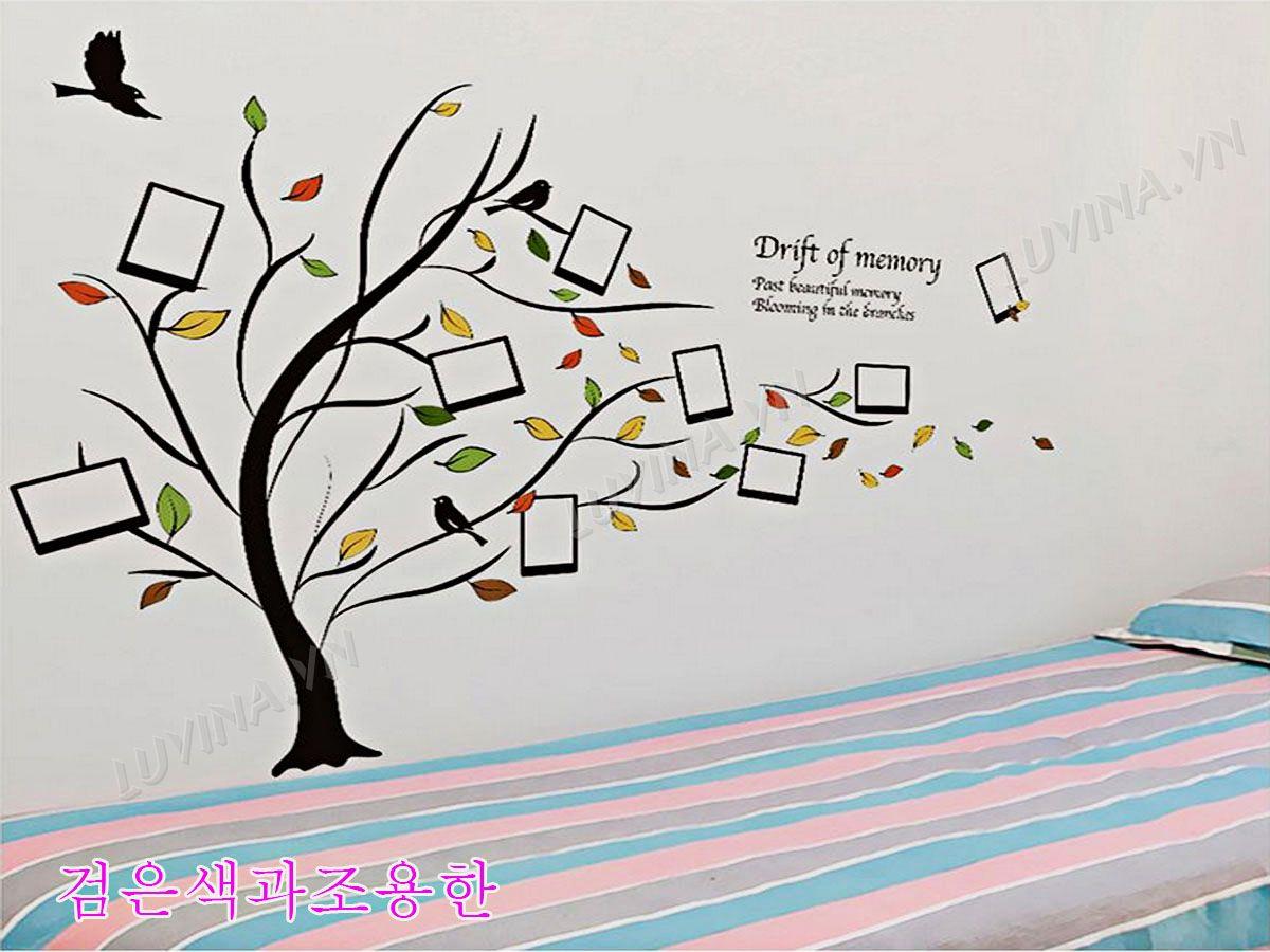 DECAL TRANG TRÍ CÂY KHUNG ẢNH